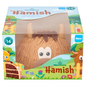 Morrisons Hamish Highland Cow Cake   Serves 14