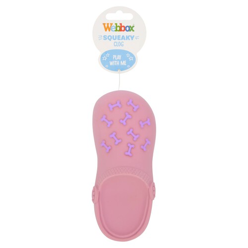 Webbox Squeaky Clog Dog Toy