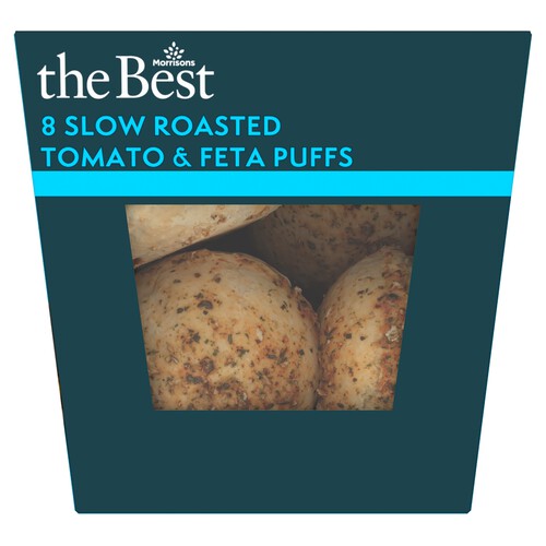 Morrisons The Best 8 Slow Roasted Tomato & Feta Puffs