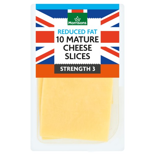 Morrisons 30% Lighter Mature Cheese Slices 250g
