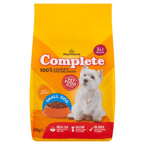 Morrisons Complete Senior Small Dog Complete Dry Food With Chicken