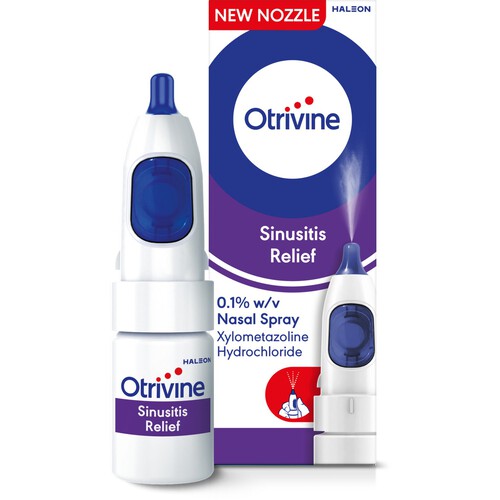 Otrivine Sinusitis Relief 0.1% Nasal Spray 