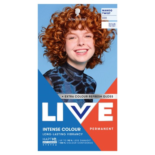 LIVE Intense Colour Permanent Hair Dye 030 Mango Twist