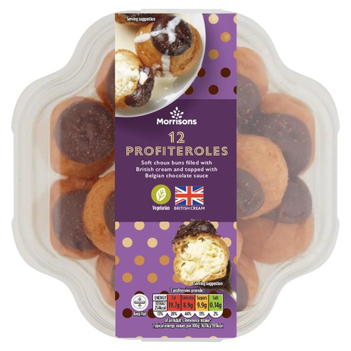 Morrisons cake shop profiterole stack