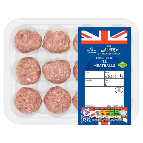 Morrisons 12 Pork Meatballs