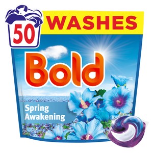 Bold All-In-1 Pods Washing Liquid Capsules Spring Awakening 50 Washes