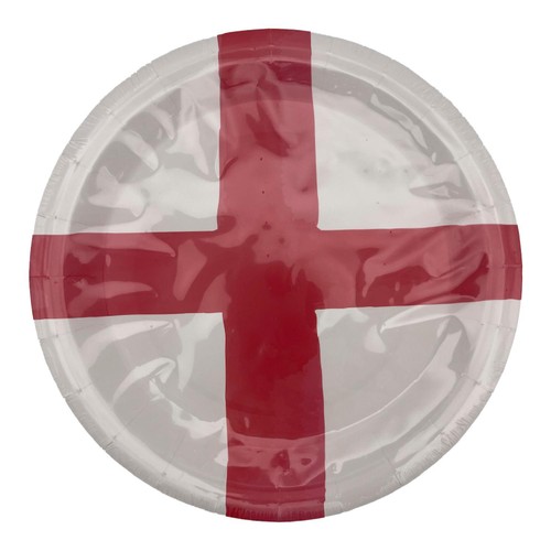 Morrisons Red & White Plates