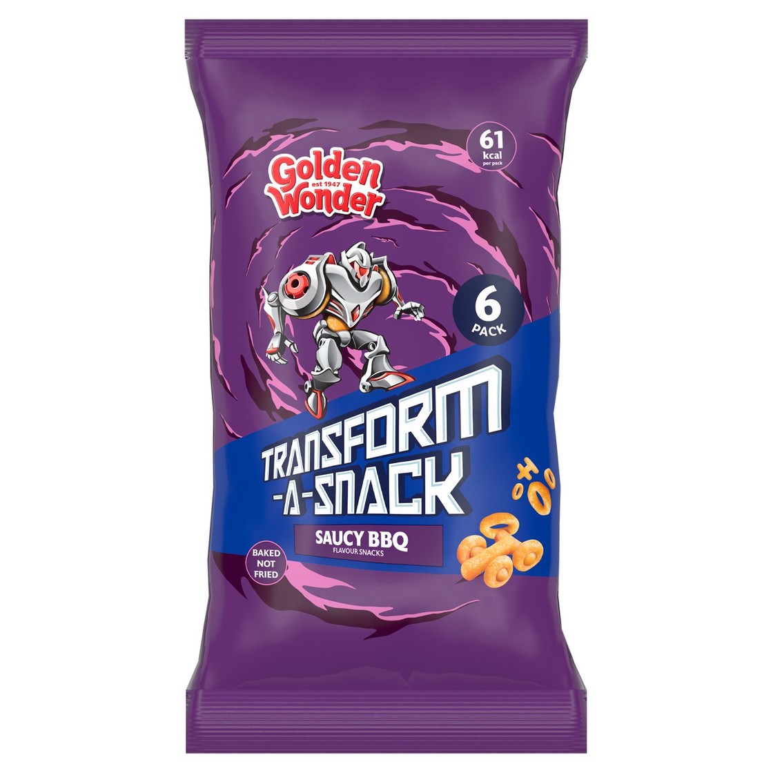 Golden Wonder Transform-a-Snack Saucy BBQ Flavour Snacks 6 x 12g (72g ...