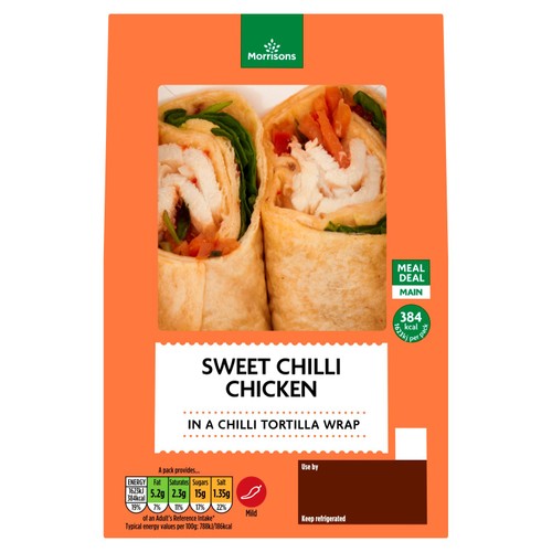 Morrisons sweet chilli chicken wrap