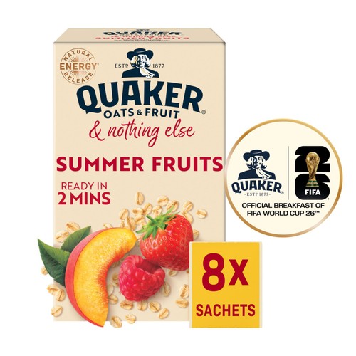 Quaker Oat So Simple Summer Berries Sachets 8x33g