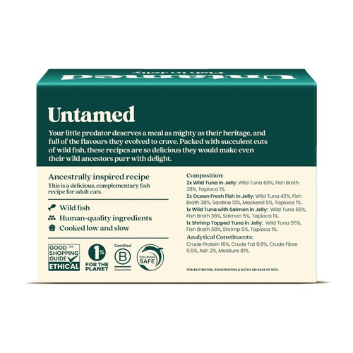 Untamed Fish Selection Box In Jelly Cat Food 6 x 75g
