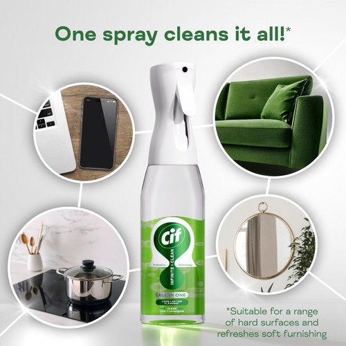 Cif Infinite Clean All In One Cleaner Reload Lime & Lemongrass, 6 Pk Of 590ml - View #3