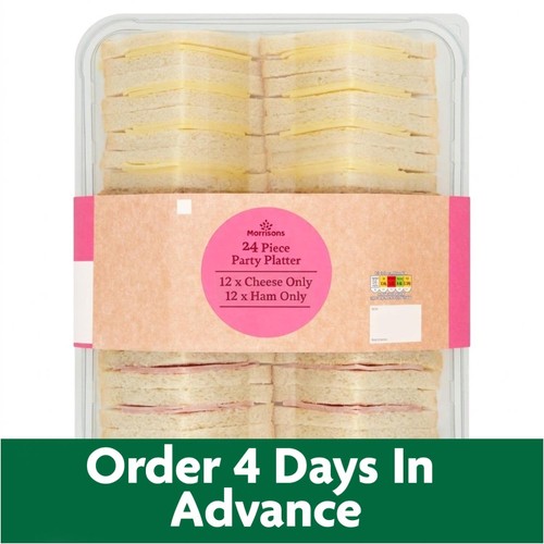 Party Sandwich Platter (24 Pieces) - Eat On Same Day FTO