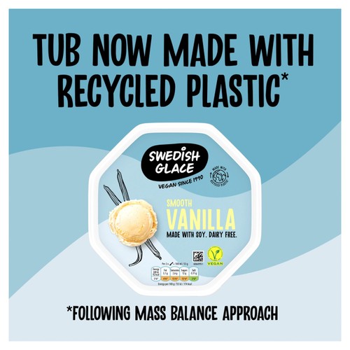 Swedish Glace Dairy Free Smooth Vanilla Vegan Ice Cream Tub 750ml