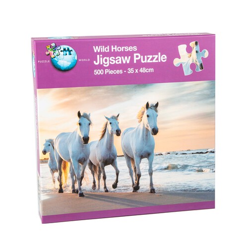 RMS 500 Pieces Adult Puzzles- Wild Horses