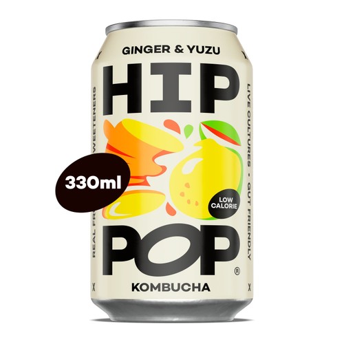 Hip Pop Ginger & Yuzu Kombucha 