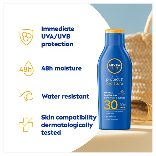 NIVEA SUN Protect & Moisture Sun Cream Lotion SPF30 