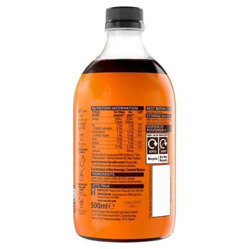 Nescafe Caramel Espresso Coffee Concentrate 500ml