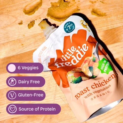 Little Freddie Organic Roast Chicken Dinner Baby Food Pouch 7+ Months