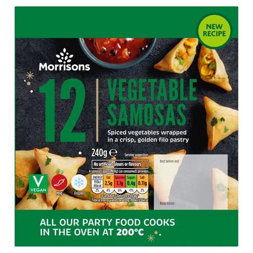 Morrisons 12 Vegetable Samosas