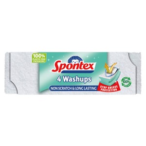 Spontex Easy Sponge Scourers 2 Pack