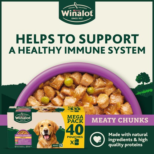 Winalot Meaty Chunks Mixed In Jelly Wet Dog Food