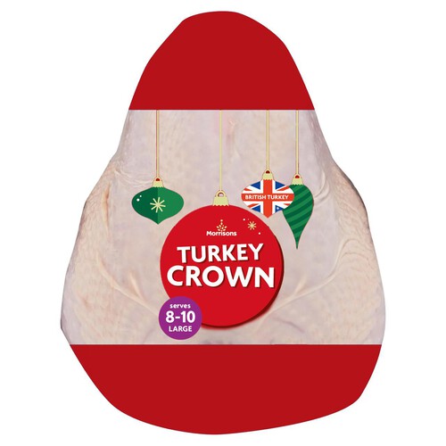 Morrisons Frozen Large Turkey Crown 2.4-2.8Kg