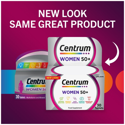 Centrum Women 50+ Multivitamins & Mineral Supplement Tablets