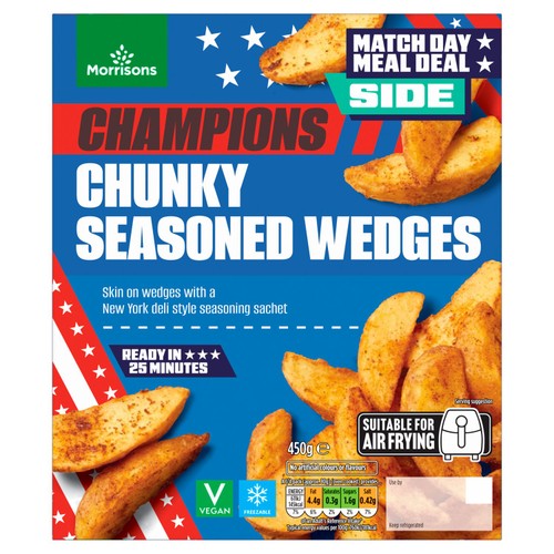 Morrisons Americana Chunky Seasoned Wedges 450g