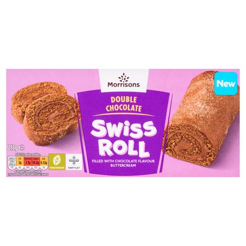 Morrisons Double Chocolate Swiss Roll