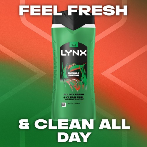 Lynx Bodywash Shower Gel Jungle Fresh 500ml
