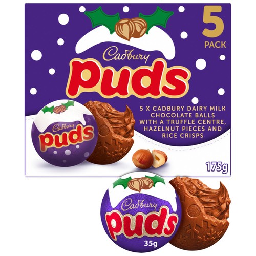 Cadbury Dairy Milk Chocolate Puds Multipack 5 x 35g