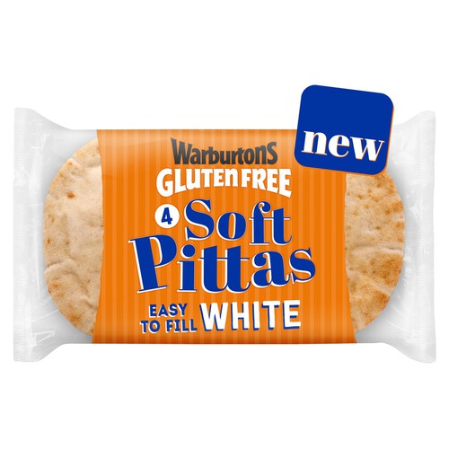 Warburtons Gluten Free Soft White Pittas