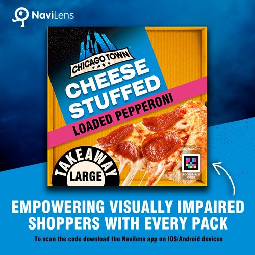 Chicago Town Takeaway Cheesy Stuffed Crust Pepperoni Pizza 640g