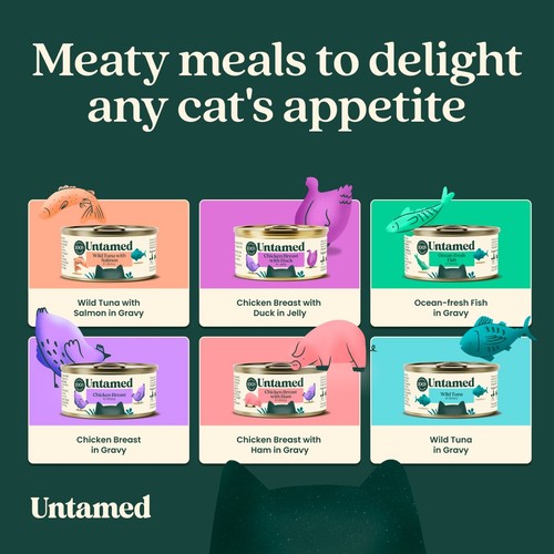 Untamed Wild Tuna In Gravy Cat Food 75g