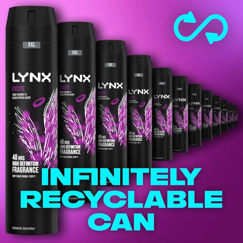 Lynx Excite Body Spray Deodorant