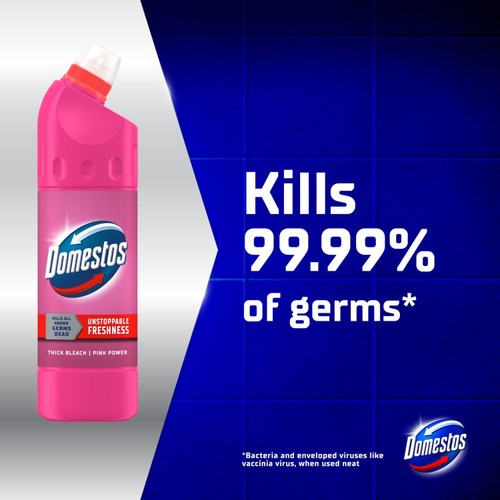 Domestos Bleach Pink Toilet Cleaner 750ml