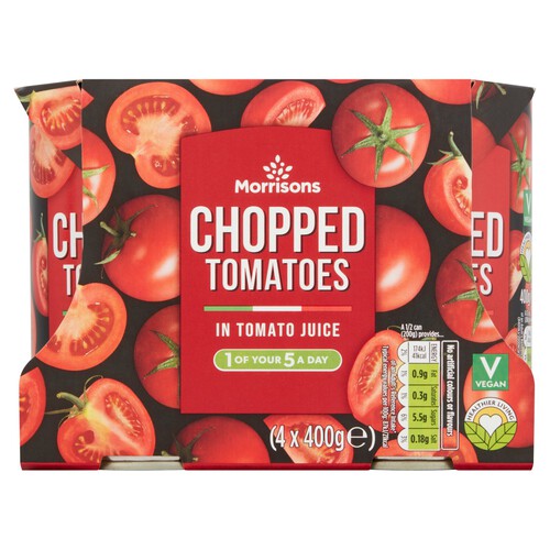 Morrisons Chopped Tomatoes (4x400g)