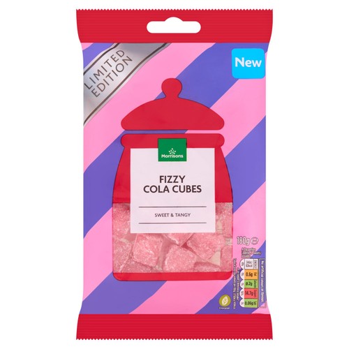Morrisons Fizzy Cola Cubes Limited Edition   180g
