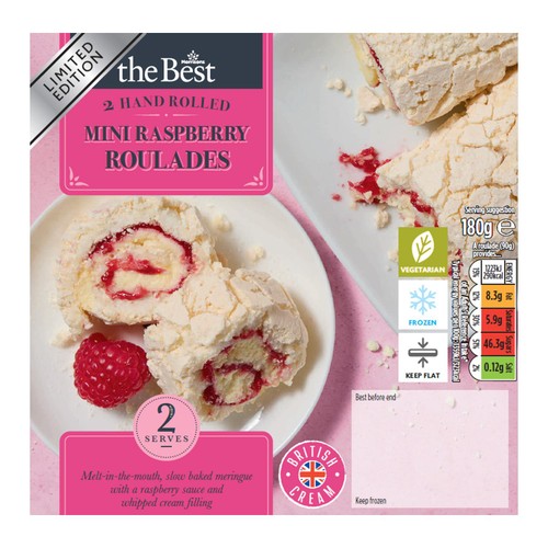 Morrisons The Best Twin Pack Mini Raspberry Roulades 180g