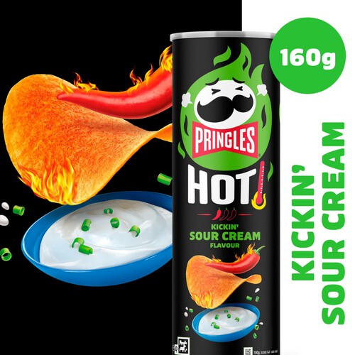 Pringles Hot Kickin Sour Cream 