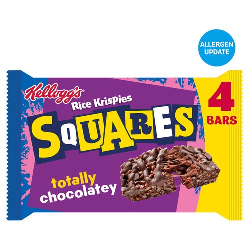 Kellogg's Rice Krispies Squares Delightfully Chocolatey Snack Bars 