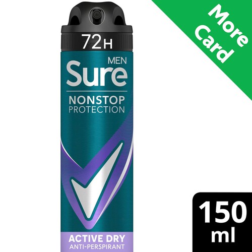 Sure For Men Active Dry Anti Perspirant Nonstop Deodorant