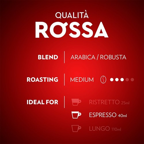 Lavazza Qualita Rossa Nespresso Compatible Capsules x10