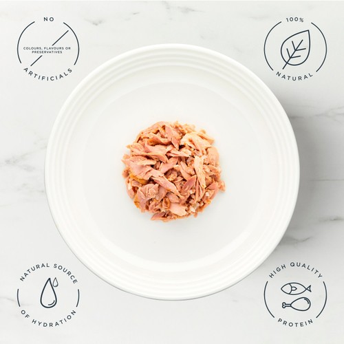 Encore Cat Tin Tuna Fillet With Salmon In Broth 