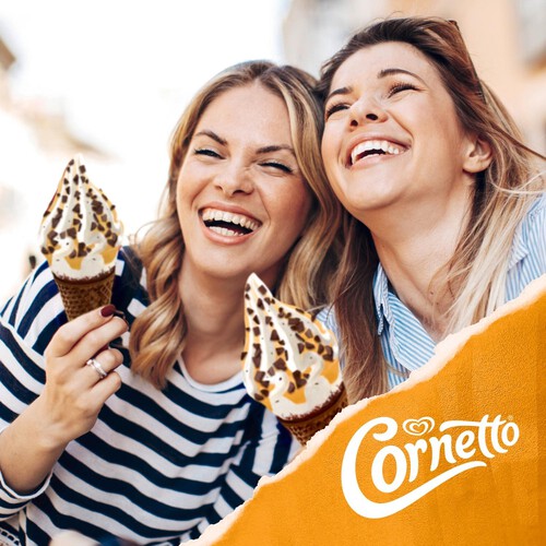 Cornetto Soft Stracciatella & Caramel Ice Cream Cones