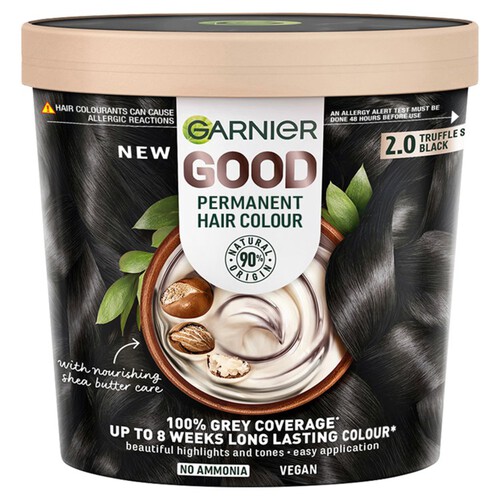 Garnier Good Perm Hair Dye 100% Grey 2.0 Truffle Soft Black