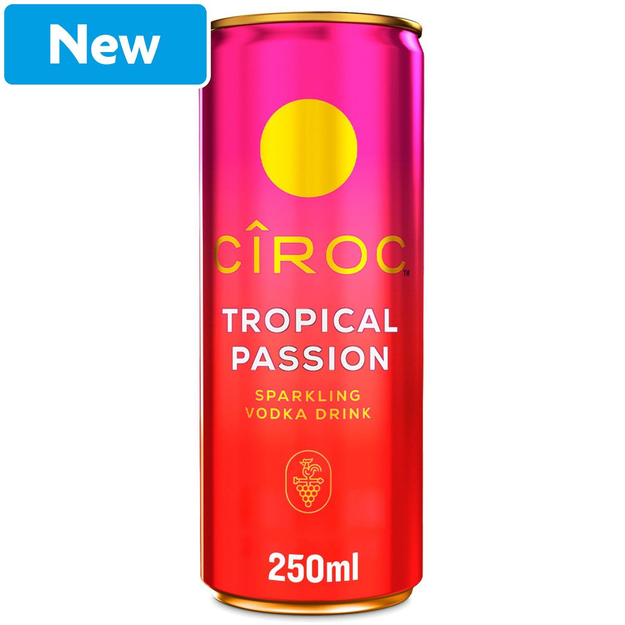 Ciroc Tropical Passion Sparkling Vodka Drink 5% Vol 250ml Can