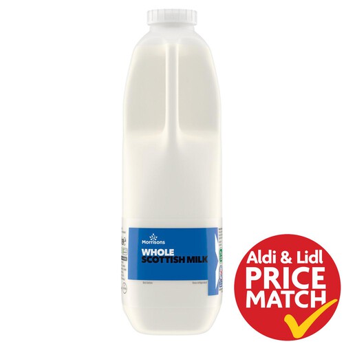 Morrisons Scottish Whole Milk 2 Pint