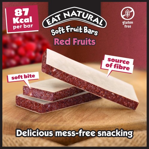Eat Natural Soft Fruit Bars Red Fruits